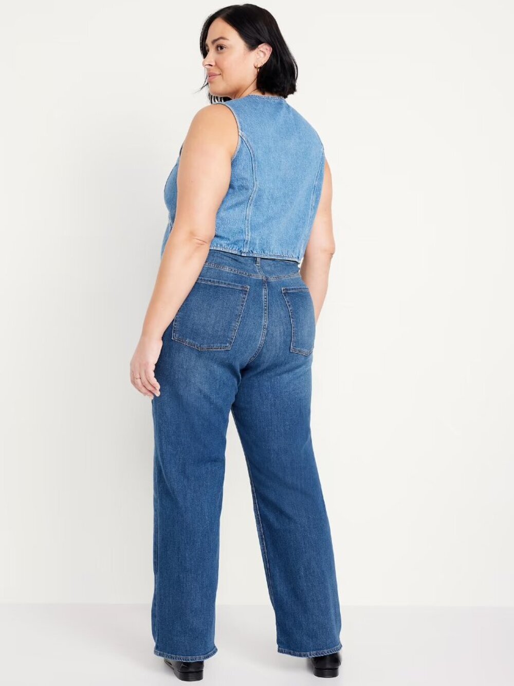 ππ NWT Old Navy High-Waisted WOW Wide-Leg Jeans | Size 18 Short - Picture 2 of 8